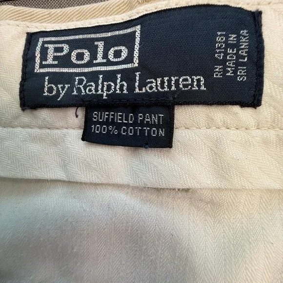 Polo Ralph Lauren Suffield Pant‎ Men's Khaki Casual Chino Cotton 34x34 - Picture 5 of 11